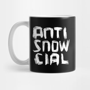 anti social, anti snowcial Mug